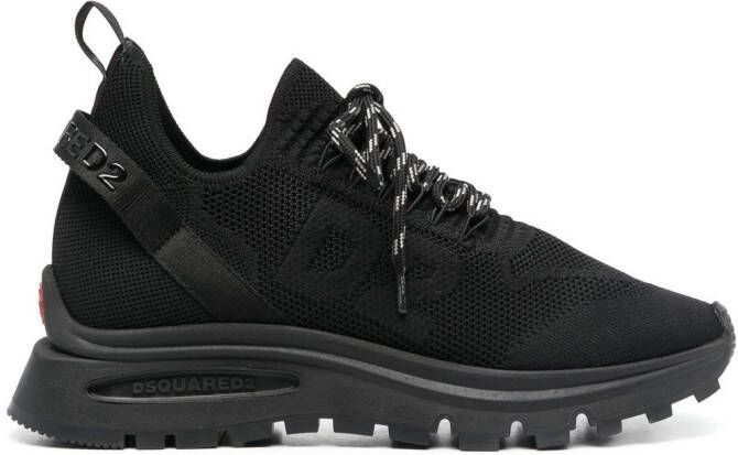 DSQUARED2 Harren sneakers met logo jacquard Zwart