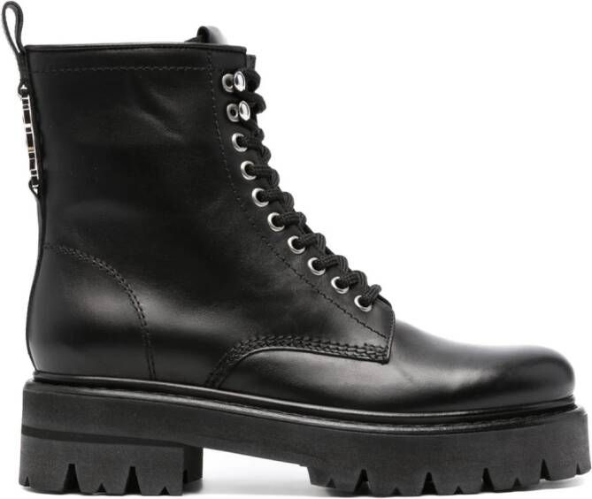 Dsquared2 Icon Clubbing combat boots Zwart