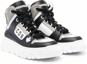 Dsquared2 Kids Icon high-top sneakers Zwart