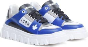 Dsquared2 Kids Icon leren sneakers Wit