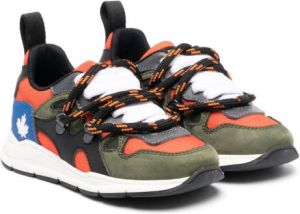 Dsquared2 Kids Leren sneakers Groen