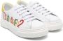 DSQUARED2 KIDS Leren sneakers met logoprint Wit - Thumbnail 1