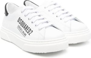 Dsquared2 Kids Leren sneakers Wit
