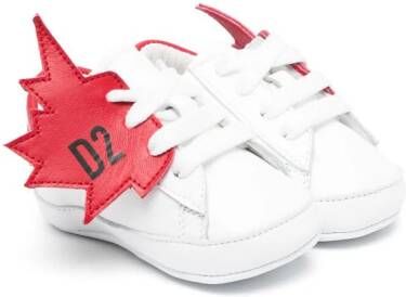 Dsquared2 Kids Leren sneakers Wit