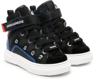 Dsquared2 Kids Leren sneakers Zwart