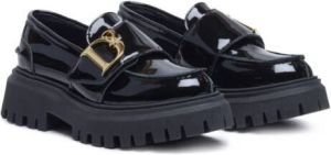 Dsquared2 Kids Loafers met logoplakkaat Zwart