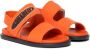 Dsquared2 Kids Slingback sandalen met logo-applicatie Oranje - Thumbnail 1