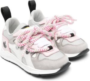 Dsquared2 Kids Sneakers met logopatch Roze