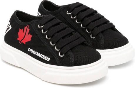 Dsquared2 Kids Sneakers met logoprint Zwart