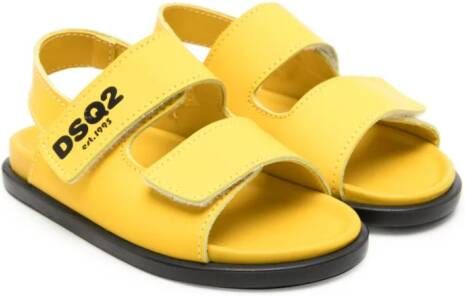 Dsquared2 Kids Sandalen met klittenband Geel