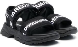 Dsquared2 Kids Sandalen met klittenband Zwart