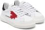 Dsquared2 Kids maple-leaf leather sneakers Wit - Thumbnail 1