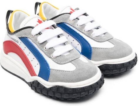 DSQUARED2 KIDS Sneakers met vlakken Wit