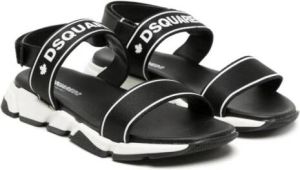 Dsquared2 Kids Sandalen met klittenband Zwart