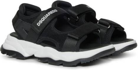 Dsquared2 Kids Sandalen met klittenband Zwart