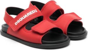 Dsquared2 Kids Sandalen met logoprint Rood