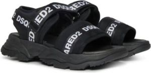 Dsquared2 Kids Sandalen met open neus Zwart