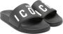 Dsquared2 Kids Slippers met logoprint Zwart - Thumbnail 1