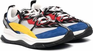 Dsquared2 Kids Sneakers met colourblocking Blauw