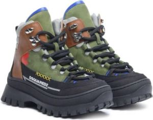Dsquared2 Kids Sneakers met colourblocking Groen