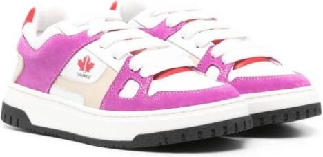 Dsquared2 Kids Sneakers met colourblocking Paars