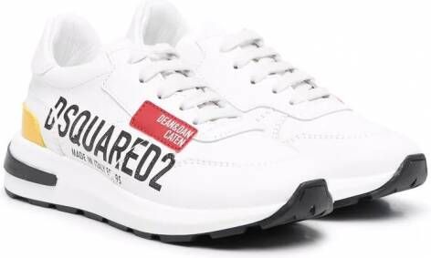 DSQUARED2 KIDS Sneakers met logoprint Wit