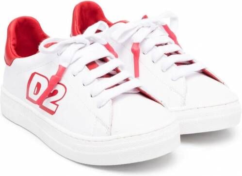 Dsquared2 Kids Sneakers met logoprint Wit