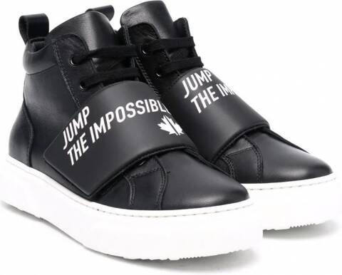 DSQUARED2 KIDS Sneakers met logoprint Zwart