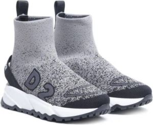 Dsquared2 Kids Soksneakers met logo-jacquard Grijs