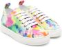 Dsquared2 Kids Canvas sneakers met tie-dye Roze - Thumbnail 1