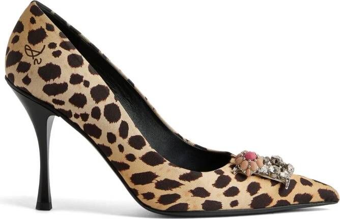 DSQUARED2 Pumps met luipaardprint Zwart