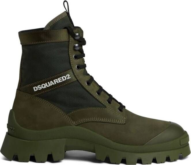 DSQUARED2 Leren laarzen Groen