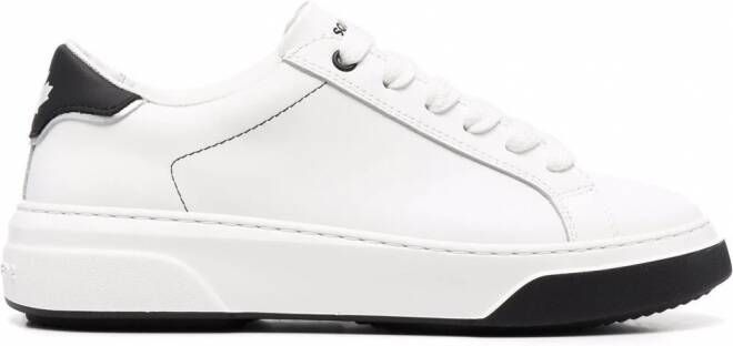 DSQUARED2 Leren sneakers Wit