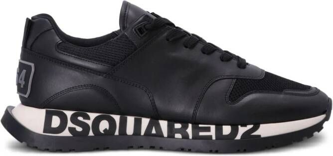 DSQUARED2 Leren sneakers Zwart