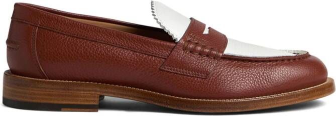 DSQUARED2 Loafers met colourblocking Bruin