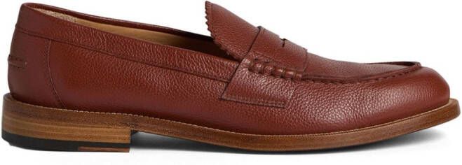 Dsquared2 Loafers van bewerkt leer Bruin