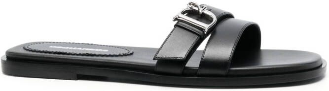 DSQUARED2 Leren muiltjes Zwart