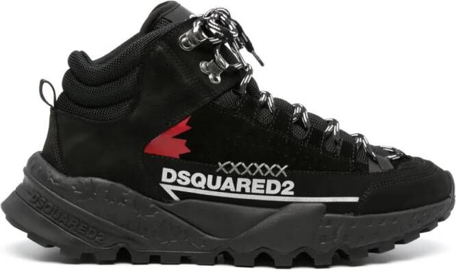 Dsquared2 Laarzen met logoprint Zwart