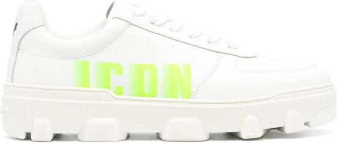 DSQUARED2 Sneakers met logoprint Beige