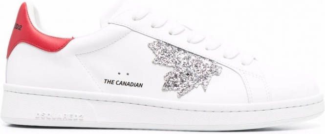 Dsquared2 Low top sneakers dames leerrubber leer 35.5 Wit