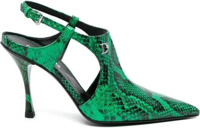 Dsquared2 Mary Jane leren pumps Groen