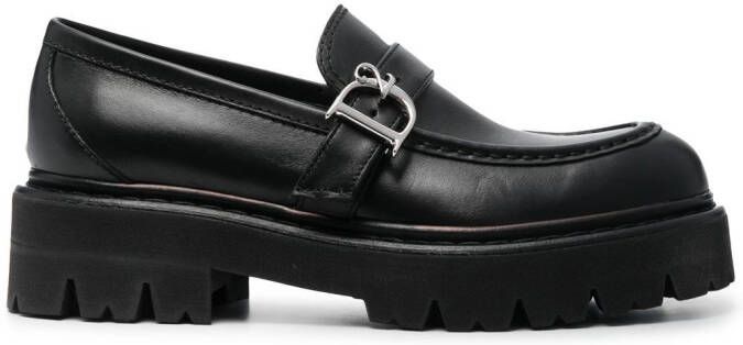 DSQUARED2 Loafers met monogram Zwart