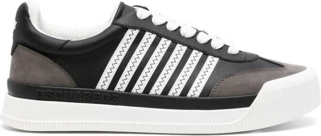 DSQUARED2 New Jersey leren sneakers Zwart