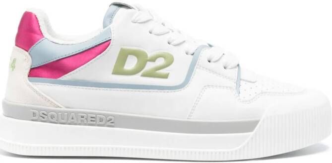 Dsquared2 New Jersey leren sneakers Wit