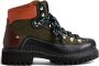 DSQUARED2 panelled leather hiking boots Zwart - Thumbnail 1