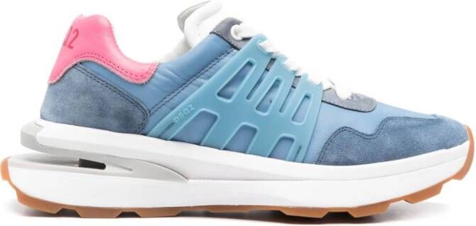DSQUARED2 Slash leren sneakers Blauw