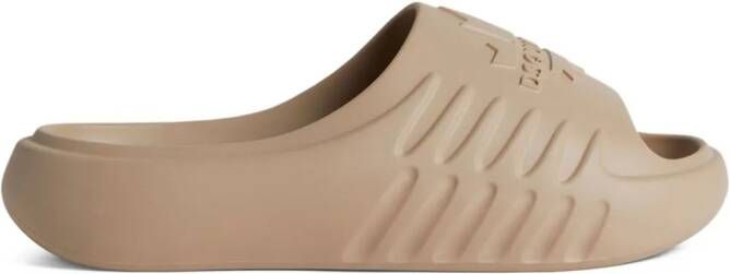 DSQUARED2 Slippers met logo-reliëf Beige