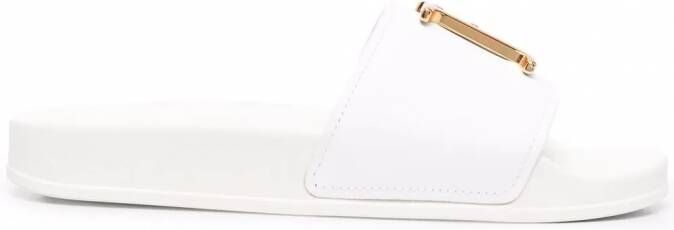 DSQUARED2 Slippers met logo Wit