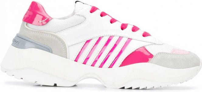 DSQUARED2 Sneakers met chunky zool Wit