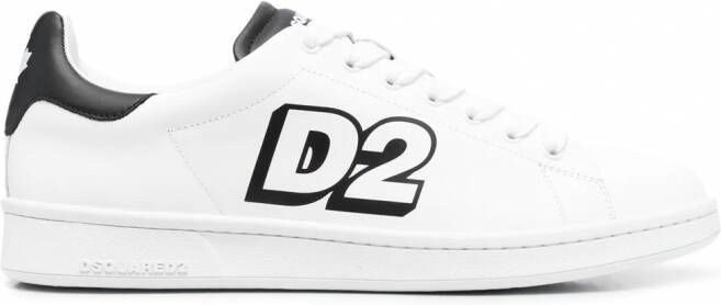 opstelling Koning Lear Definitief Dsquared2 Sneakers met logoprint Wit - Schoenen.nl